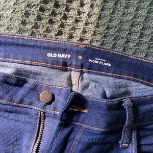 Old Navy Dark Blue Wow Flare Jeans